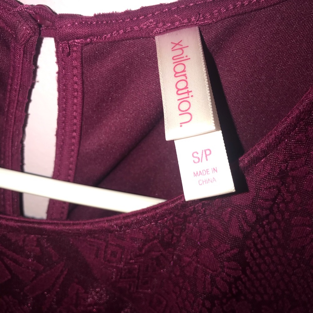 Burgundy Forever 21 Dress